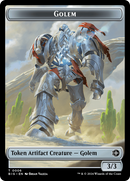 Golem // Plot Double-Sided Token [Outlaws of Thunder Junction: The Big Score Tokens]-1