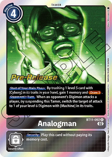 Analogman [BT11-092] [Promociones previas al lanzamiento de Dimensional Phase] 