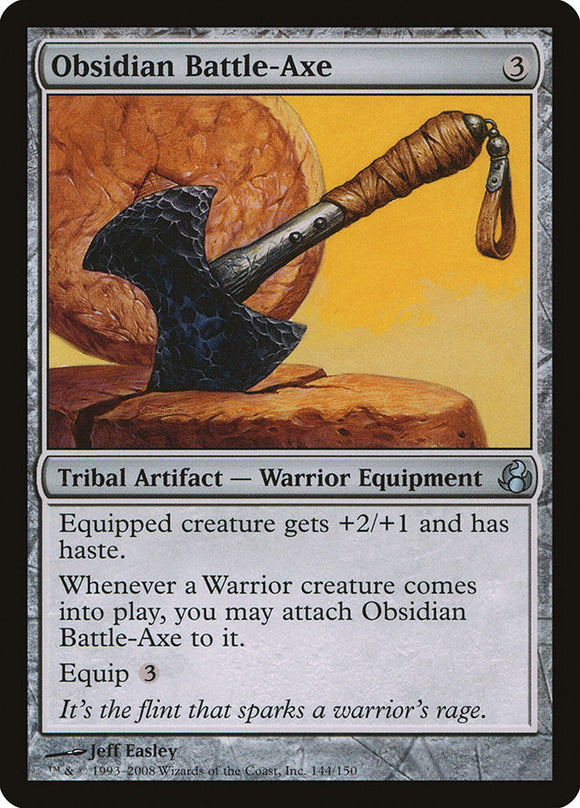 Hacha de batalla de obsidiana [Marea matinal] 