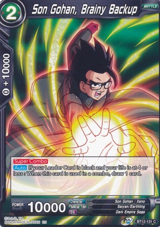 Son Gohan, el refuerzo inteligente (BT12-131) [Rejuvenecimiento vicioso] 