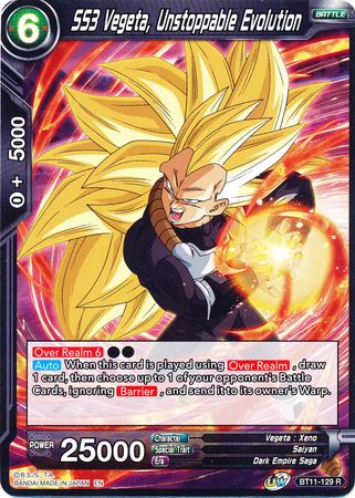 SS3 Vegeta, Evolución imparable (BT11-129) [Línea de sangre Vermilion] 