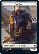 Cat Beast // Insect Double-Sided Token [Zendikar Rising Tokens]-1
