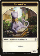 Sacred Cat // Insect Double-Sided Token [Amonkhet Tokens]-1