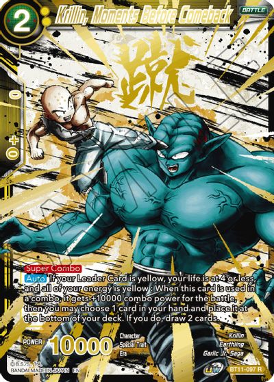 Krillin, momentos antes de su regreso (arte alternativo) (BT11-097) [Set especial de aniversario 2021] 