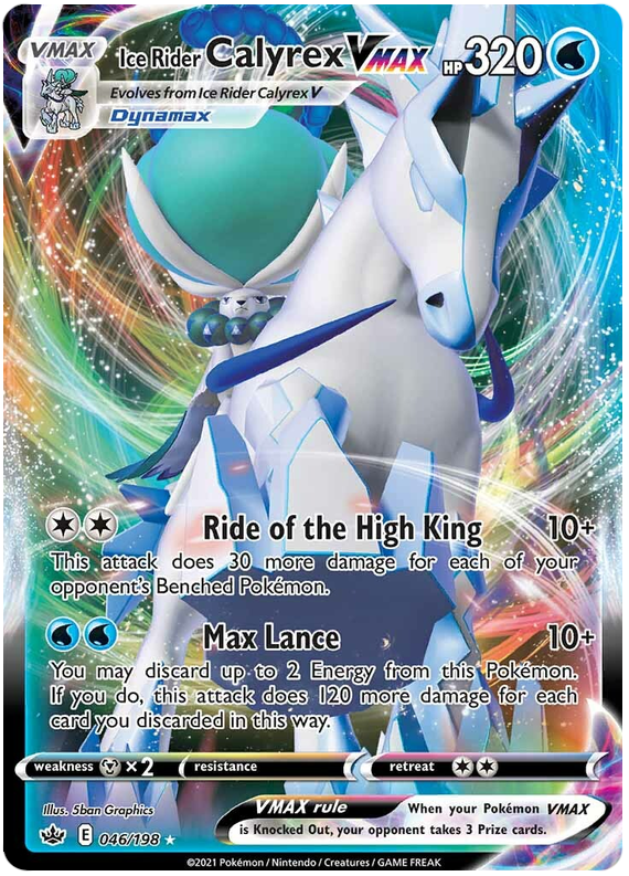 Calyrex Jinete de hielo VMAX (046/198) [Espada y escudo: Reinado escalofriante] 