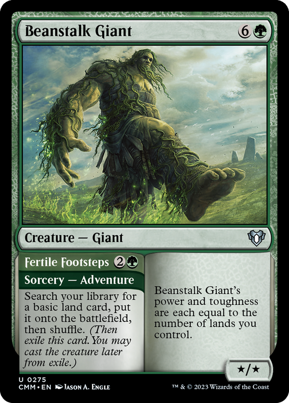 Gigante de tallo de frijol // Pasos fértiles [Commander Masters] 