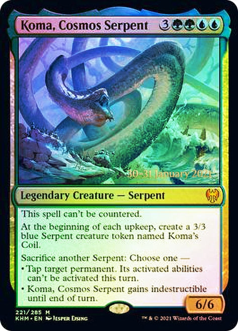 Koma, Serpiente del Cosmos [Promociones de presentación de Kaldheim] 