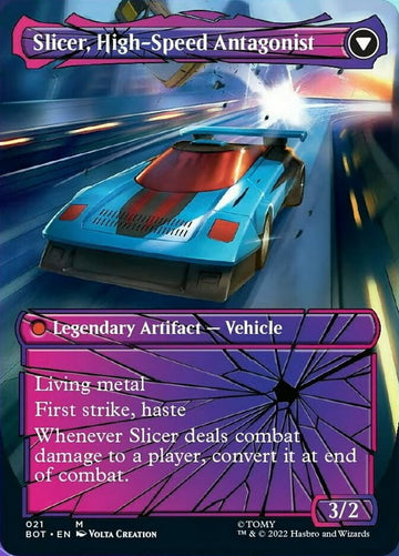 Slicer, Hired Muscle // Slicer, High-Speed Antagonist (Shattered Glass) [Transformers] - 0