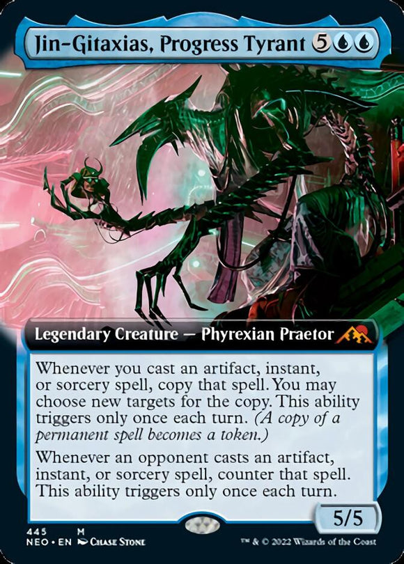 Jin-Gitaxias, tirano del progreso (ilustración ampliada) [Kamigawa: Neon Dynasty] 