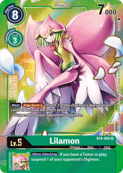 Lilamon [BT4-059] (Arte alternativo) [Gran leyenda] 