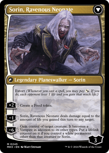 Sorin of House Markov // Sorin, Ravenous Neonate [Modern Horizons 3] - 0