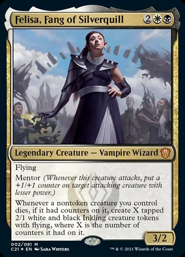 Felisa, Colmillo de Pluma Plateada [Commander 2021] 