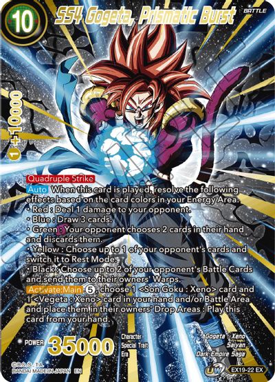 SS4 Gogeta, Prismatic Burst (EX19-22) [Set especial de aniversario 2021] 