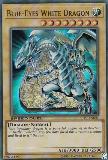 Dragón blanco de ojos azules [STP1-EN004] Ultra raro 
