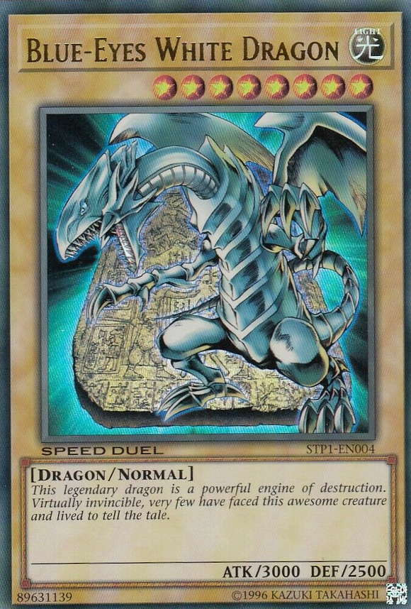 Dragón blanco de ojos azules [STP1-EN004] Ultra raro 