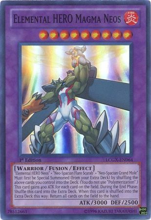HÉROE Elemental Magma Neos [LCGX-EN064] Súper raro 