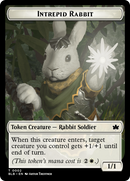 Bat // Intrepid Rabbit Double-Sided Token [Bloomburrow Tokens]-2