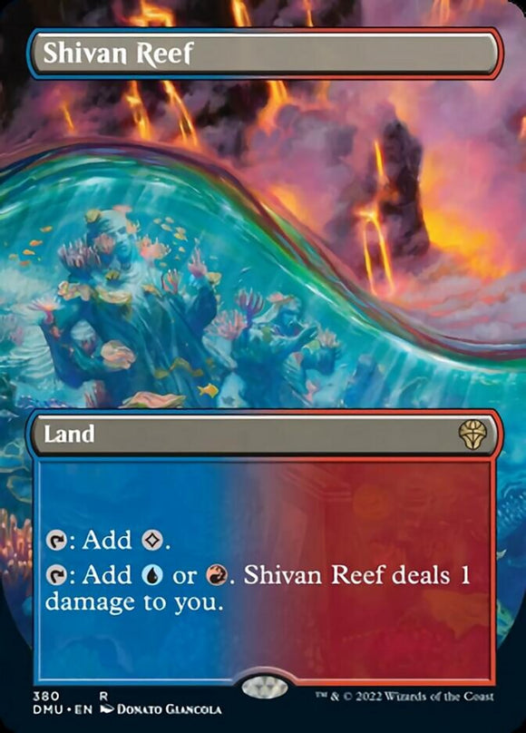 Arrecife Shivan (arte alternativo sin fronteras) [Dominaria United] 