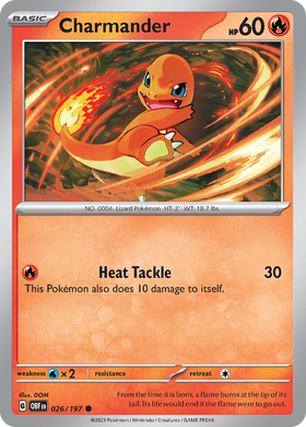 Charmander (026/197) [Scarlet &amp; Violet: Llamas de obsidiana] 