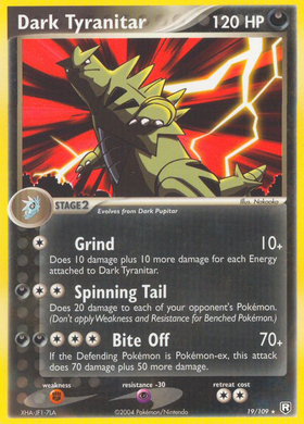 Tyranitar oscuro (19/109) [EX: El Equipo Rocket regresa] 