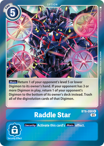 Estrella Raddle [BT6-098] [Doble diamante] 