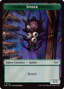 Spider // Manifest Double-Sided Token [Duskmourn: House of Horror Tokens]-1