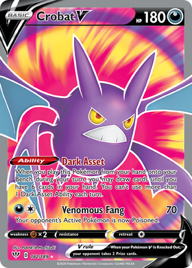 Crobat V (182/189) [Espada y escudo: oscuridad en llamas] 