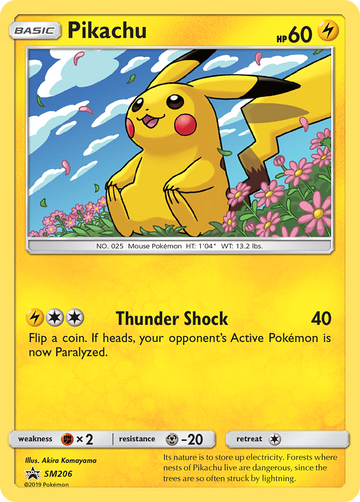 Pikachu (SM206) [Sol y Luna: promociones de Black Star] 
