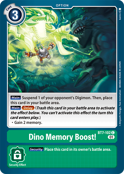 ¡Mejora la memoria de los dinosaurios! [BT7-102] [Siguiente aventura] 