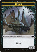 Demon (013/036) // Zombie (016/036) Double-Sided Token [Commander 2014 Tokens]-1
