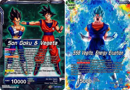 Son Goku y Vegeta // SSB Vegito, Erupción de energía (BT7-025) [El asalto de los Saiyans] 