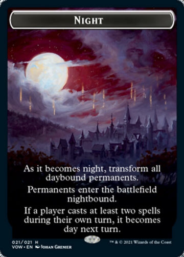Day // Night Double-Sided Token [Innistrad: Crimson Vow Tokens] - 0