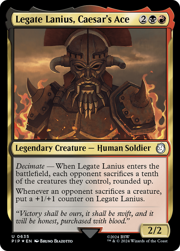 Legate Lanius, el as de César (Surge Foil) [Fallout] 