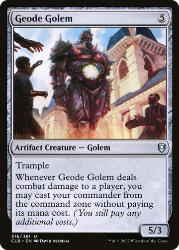 Gólem de geoda [Commander Legends: Battle for Baldur's Gate] 