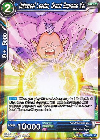 Líder Universal, Gran Supremo Kai (BT3-037) [Mundos cruzados] 