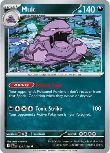 Muk (127/198) [Scarlet &amp; Violet: Conjunto básico] 