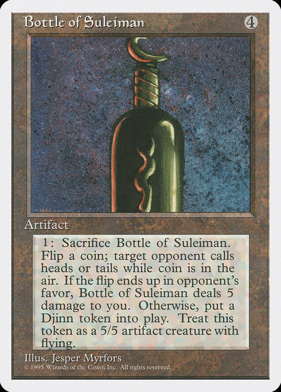 Botella de Suleiman [Cuarta edición] 