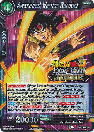 Bardock, el guerrero despertado (BT3-110) [Tarjetas de promoción de juez] 