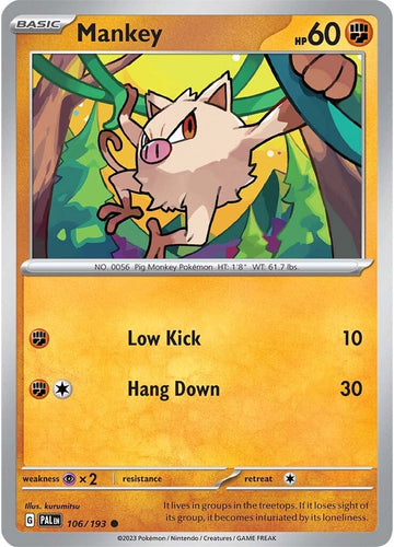 Mankey (106/193) [Scarlet &amp; Violet: Paldea evolucionada] 