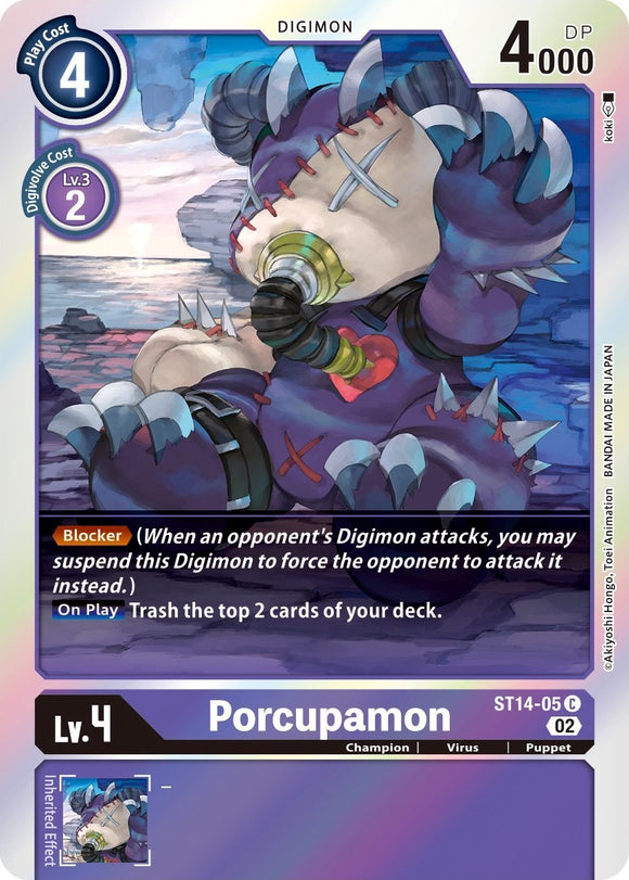 Porcupamon [ST14-05] [Mazo de inicio: mazo avanzado de Beelzemon] 