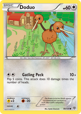 Doduo (99/135) [Blanco y negro: Tormenta de plasma] 