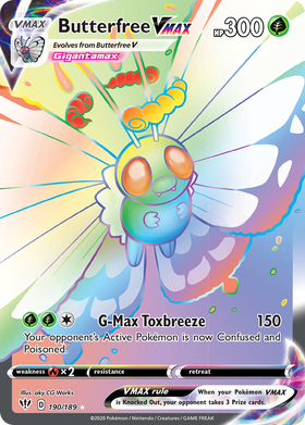 Butterfree VMAX (190/189) [Espada y escudo: oscuridad en llamas] 