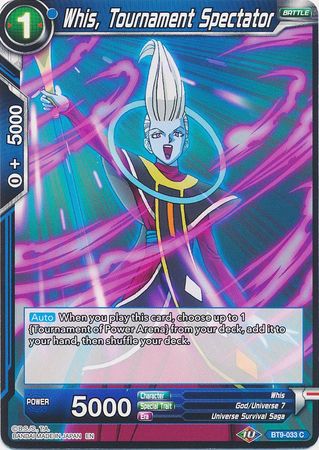 Whis, espectador del torneo (BT9-033) [Universal Onslaught] 