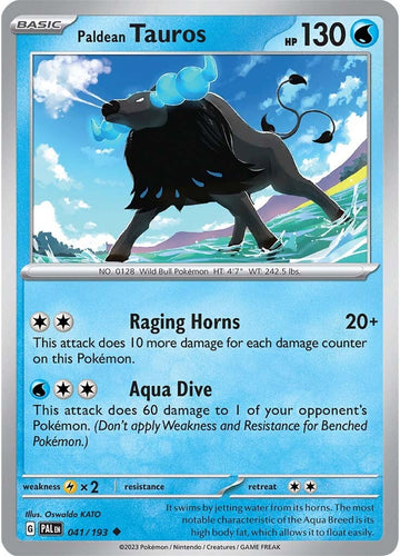 Paldean Tauros (041/193) [Escarlata y violeta: Paldea evolucionó] 