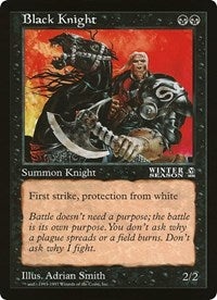 Caballero negro (de gran tamaño) [Tarjetas de gran tamaño] 