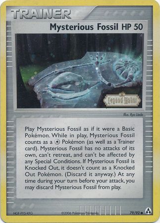 Fósil misterioso (79/92) (Estampado) [EX: Creador de leyendas] 