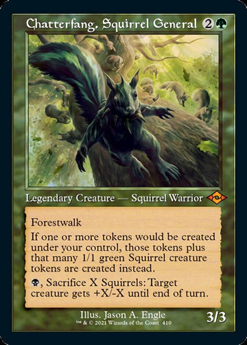 Chatterfang, Squirrel General (Retro Foil Etched) [Modern Horizons 2] - 0