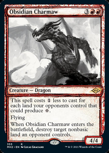 Obsidian Charmaw (Sketch) [Modern Horizons 2] - 0