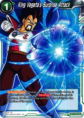 Ataque sorpresa del Rey Vegeta (arte alternativo) (BT1-079) [Set especial de aniversario] 