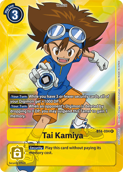 Tai Kamiya [BT4-094] (Promoción Buy-A-Box) [Promociones de Great Legend] 